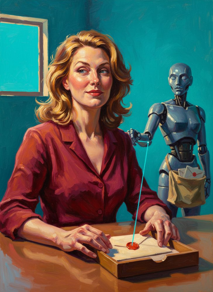 The Last Human Reader: How AI Became Your First Audience — illustration